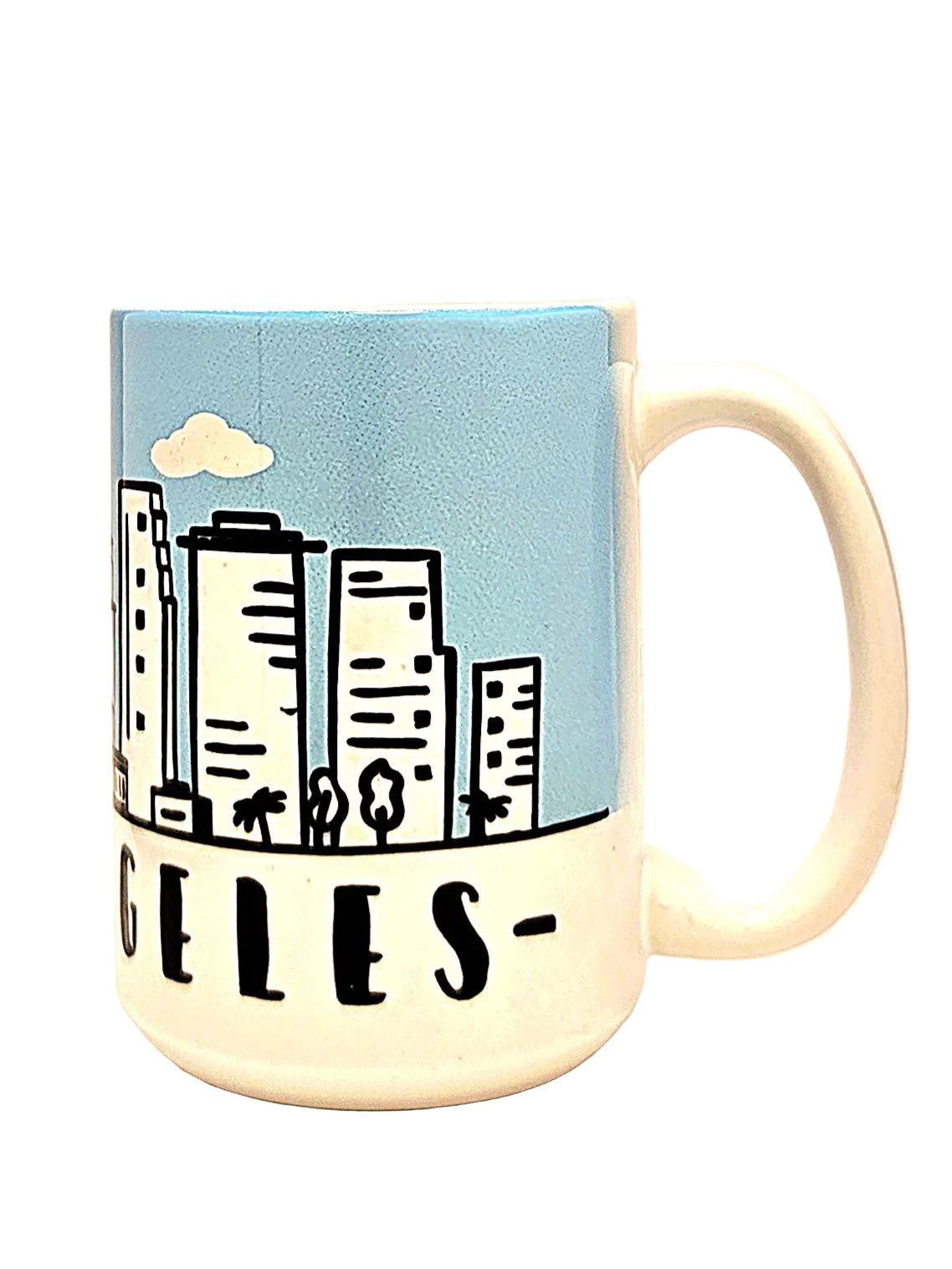 Los Angeles Souvenir Mug - 15oz Ceramic Skyline Travel Keepsake - Coffee Quips Custom Drinkware