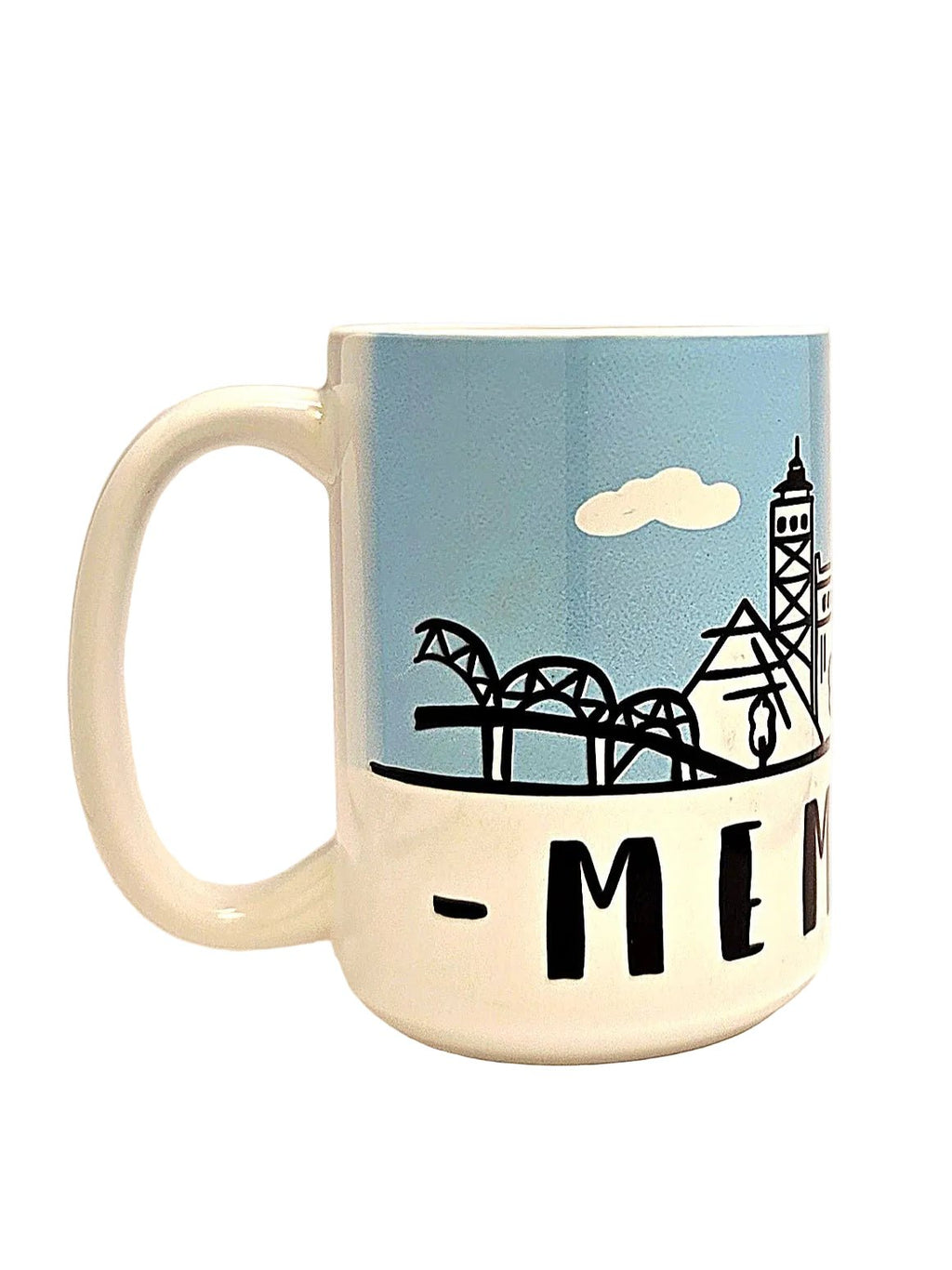Memphis Souvenir Mug - 15oz Ceramic Travel Keepsake - Coffee Quips Custom Drinkware