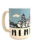 Memphis Souvenir Mug - 15oz Ceramic Travel Keepsake - Coffee Quips Custom Drinkware