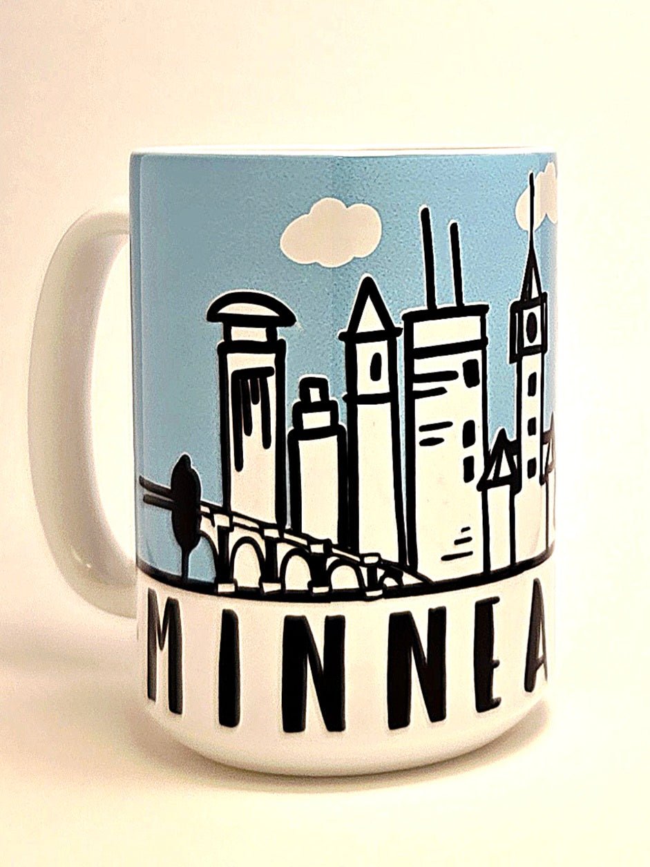 Minneapolis Souvenir Mug - 15oz Ceramic Travel Keepsake - Coffee Quips Custom Drinkware