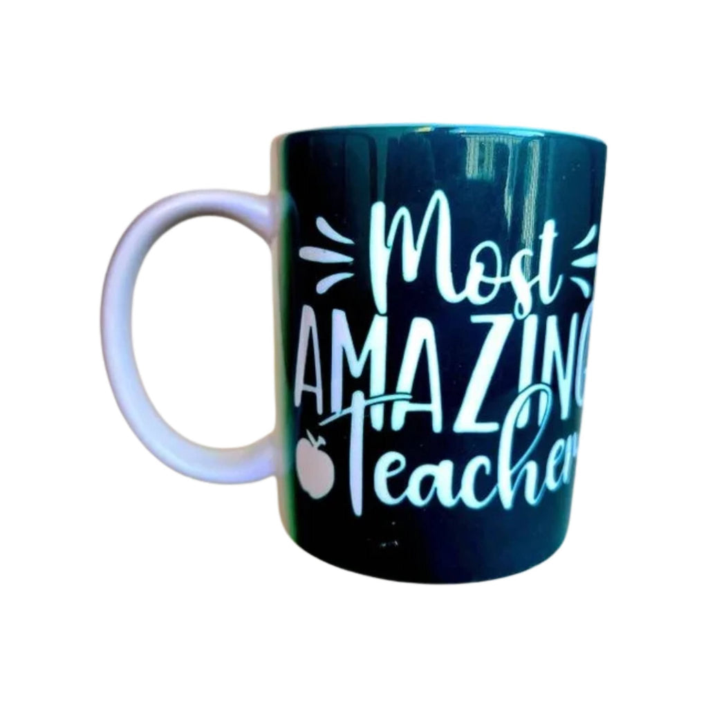 Most Amazing Teacher Coffee Mug, Appreciation Gift - Coffee Quips Custom Drinkware