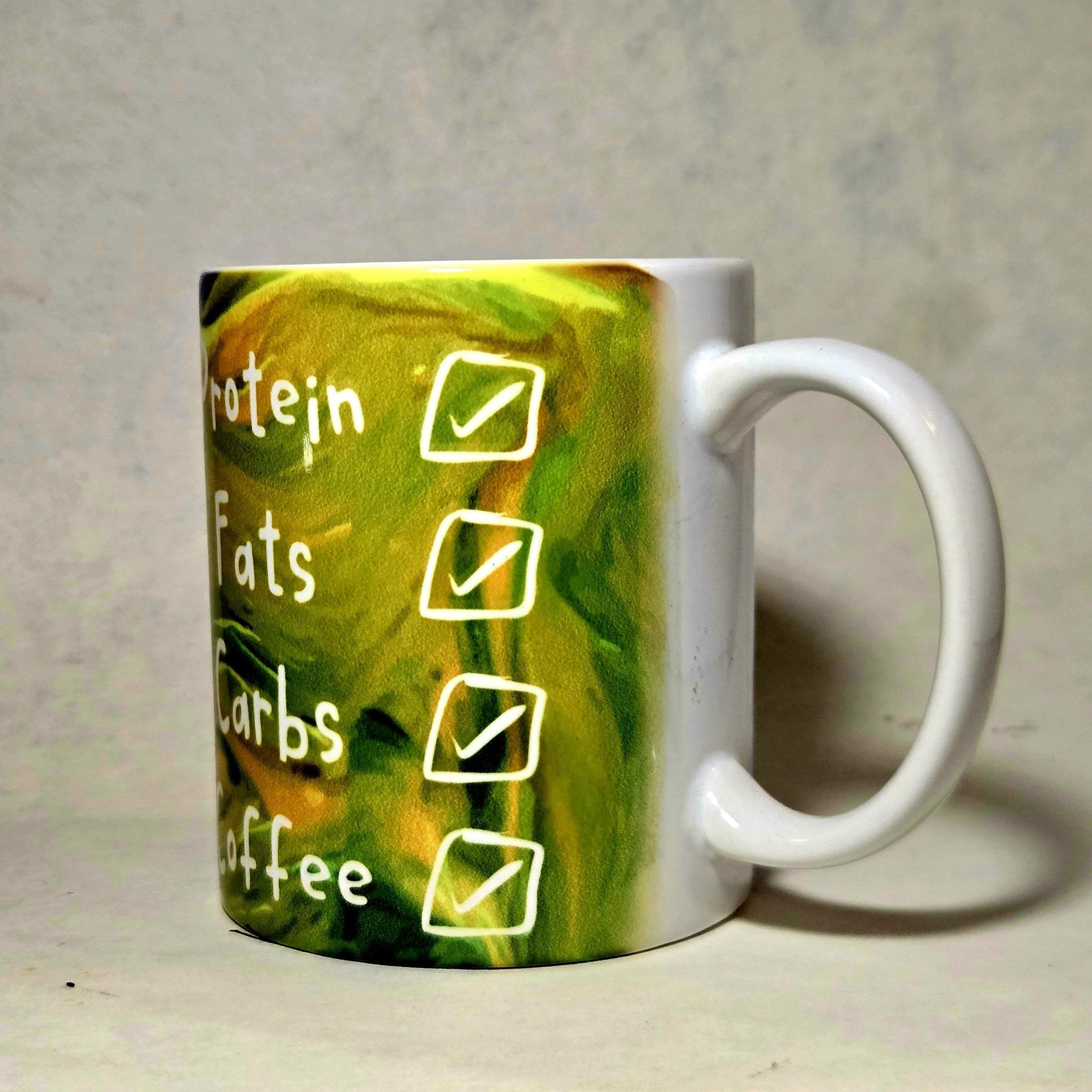 My Best Macro Life Ceramic Coffee Mug - Fitness Tracker Gift - Coffee Quips Custom Drinkware