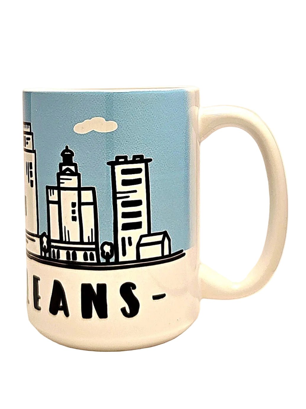 New Orleans Souvenir Mug - 15oz Ceramic Travel Keepsake - Coffee Quips Custom Drinkware