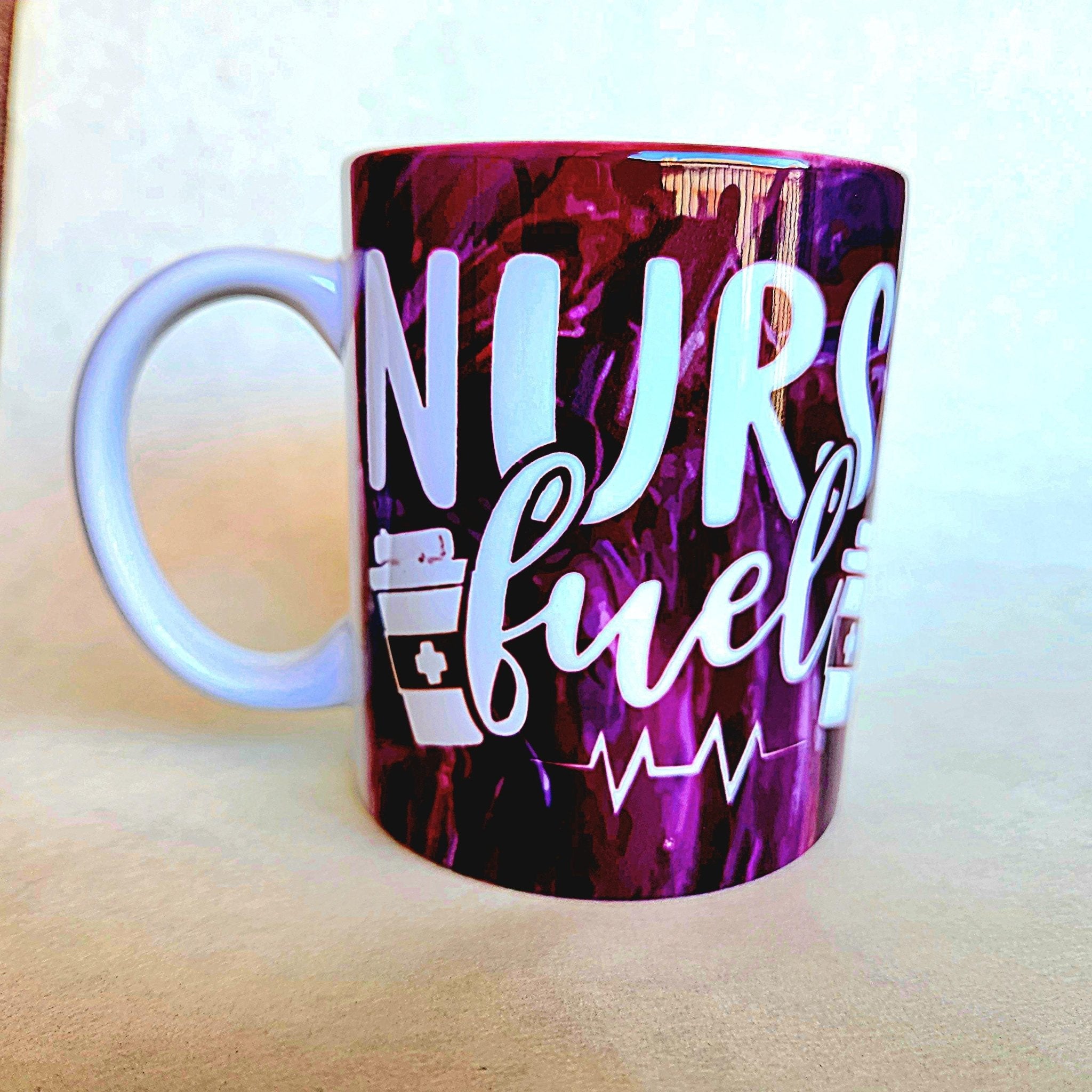 Nurse Fuel Coffee Mug: Funny Sarcastic Ceramic Mug - Coffee Quips Custom Drinkware