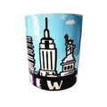 NYC Skyline Ceramic Coffee Mug: New York City Souvenir - Coffee Quips Custom Drinkware