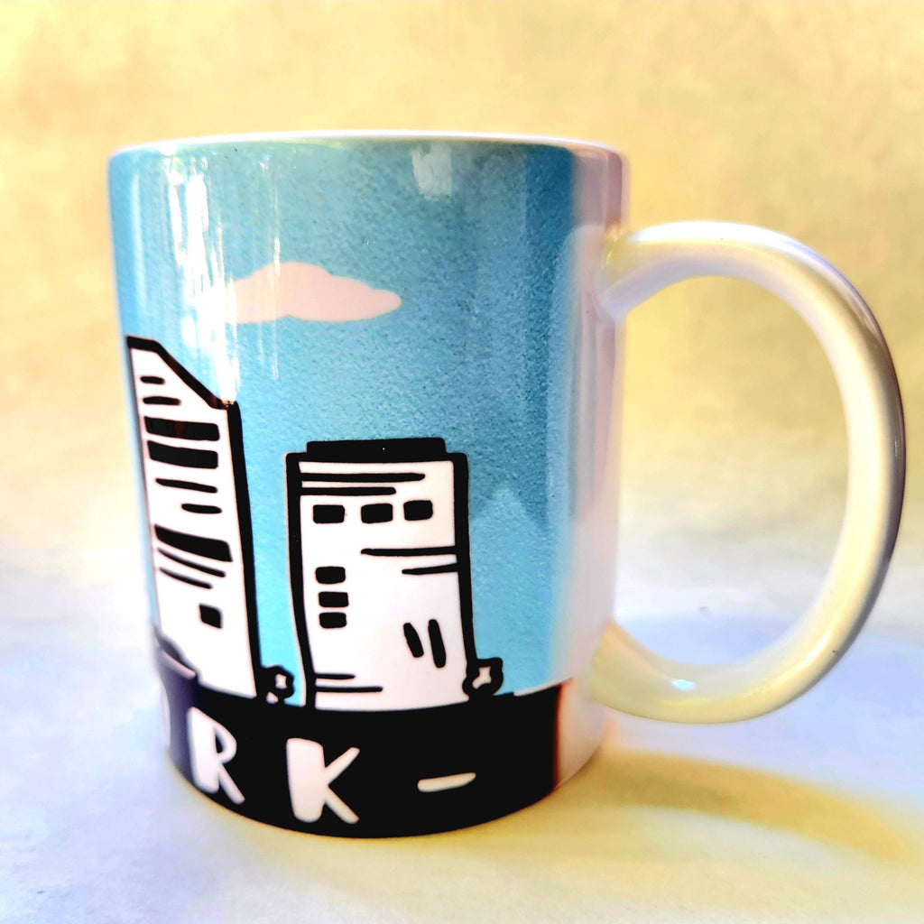 NYC Skyline Ceramic Coffee Mug: New York City Souvenir - Coffee Quips Custom Drinkware