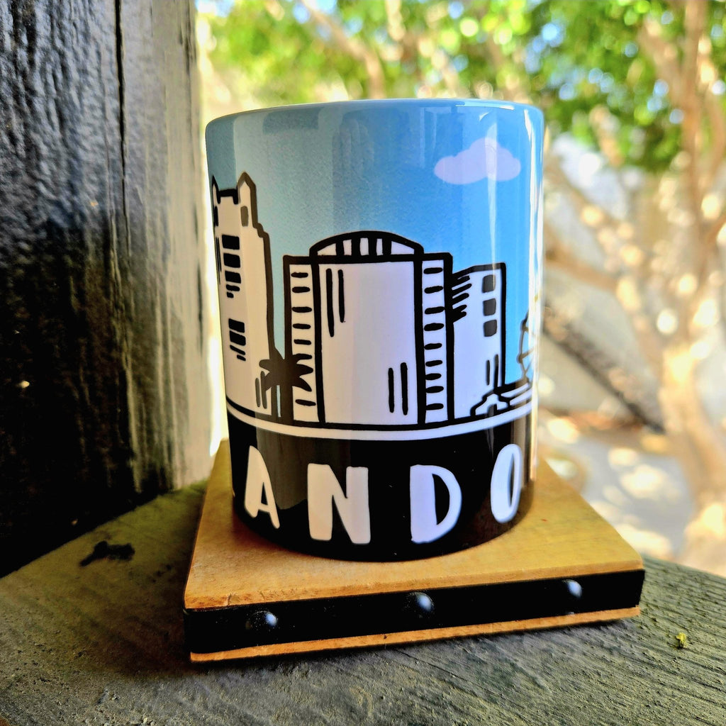 Orlando Souvenir Skyline Ceramic Coffee Mug: Coffee Quips Custom Drinkware