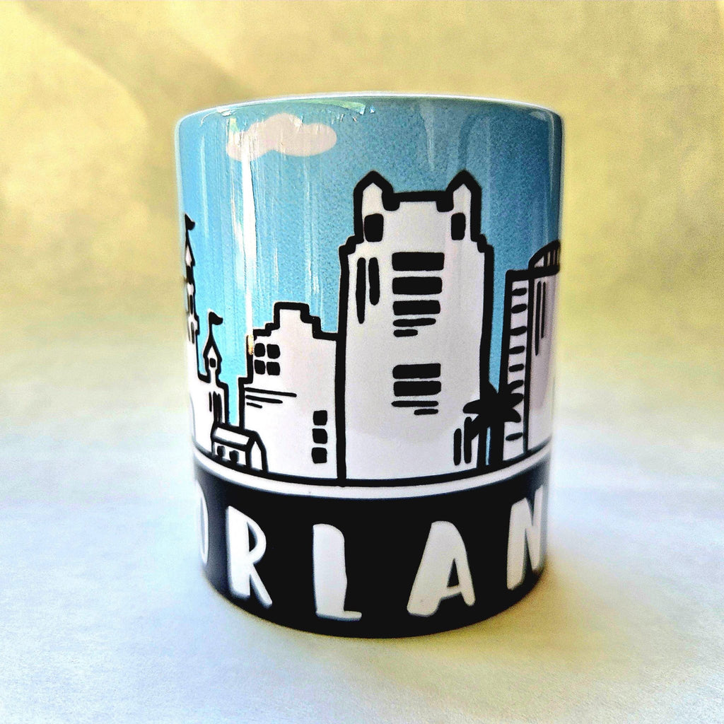 Orlando Souvenir Skyline Ceramic Coffee Mug: Coffee Quips Custom Drinkware