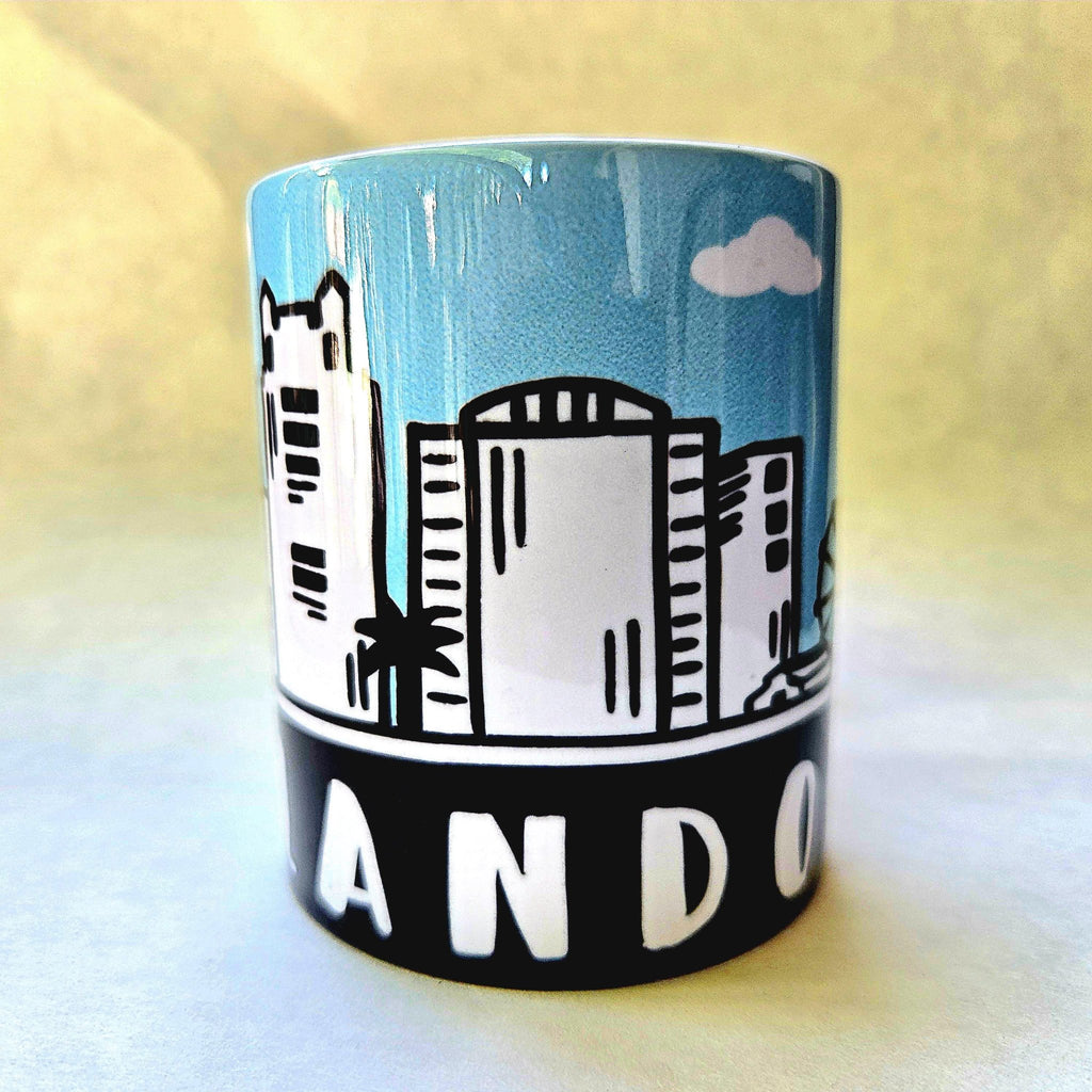 Orlando Souvenir Skyline Ceramic Coffee Mug: Coffee Quips Custom Drinkware