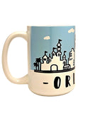 Orlando Souvenir Skyline Ceramic Coffee Mug - 15oz - Dishwasher Safe - Coffee Quips Custom Drinkware