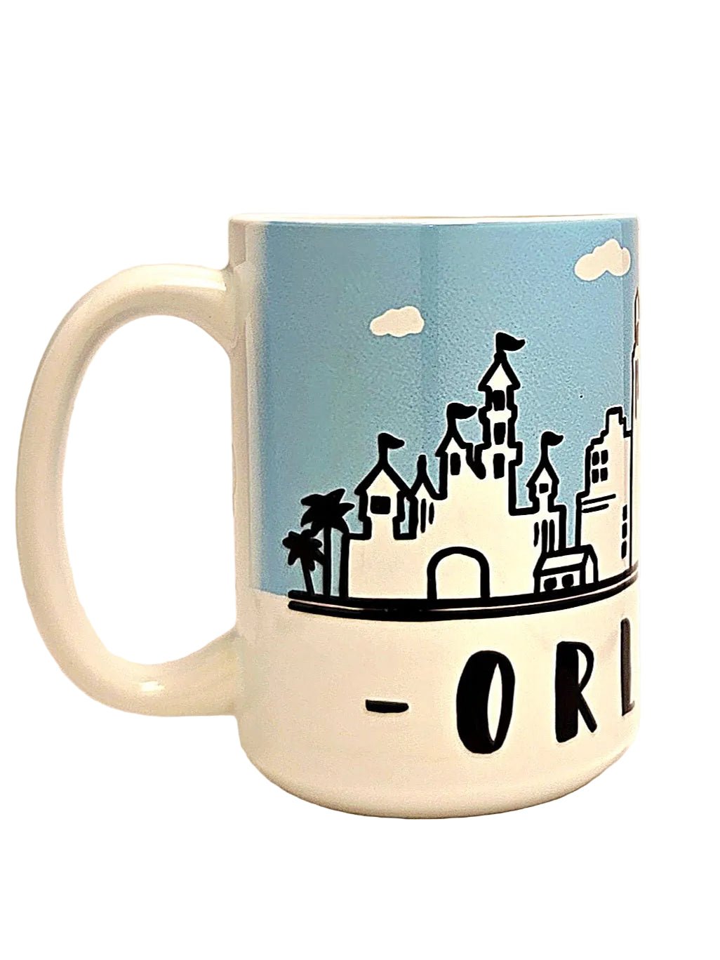 Orlando Souvenir Skyline Ceramic Coffee Mug - 15oz - Dishwasher Safe - Coffee Quips Custom Drinkware