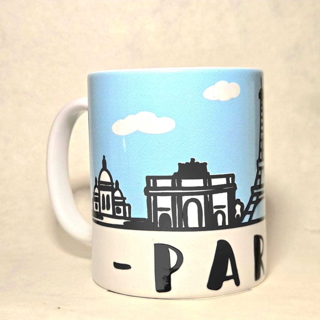 Paris souvenir city of lights skyline mug. - Coffee Quips Custom Drinkware