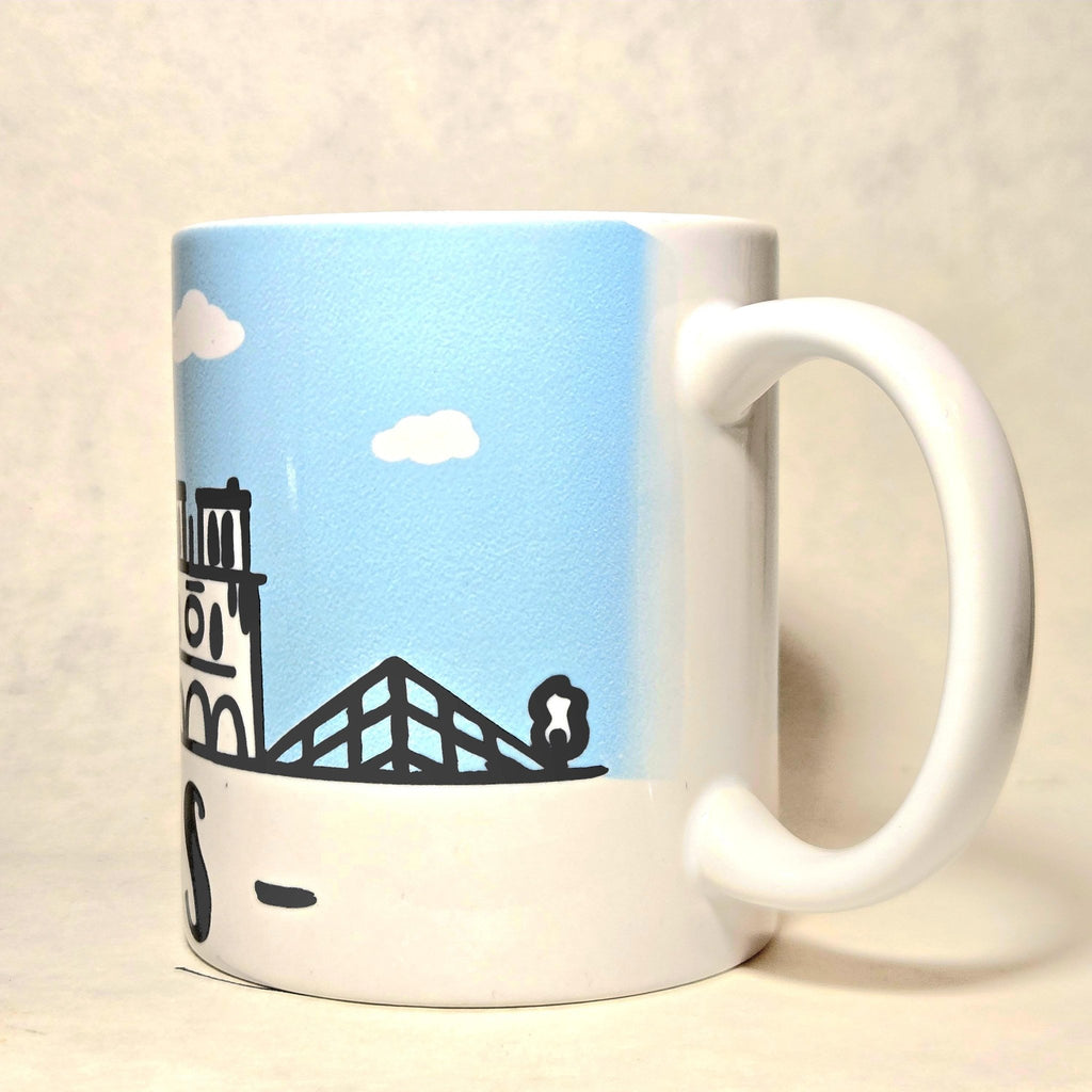 Paris souvenir city of lights skyline mug. - Coffee Quips Custom Drinkware