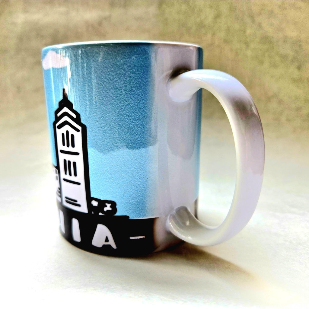 Philadelphia Skyline Ceramic Coffee Mug - Coffee Quips Custom Drinkware