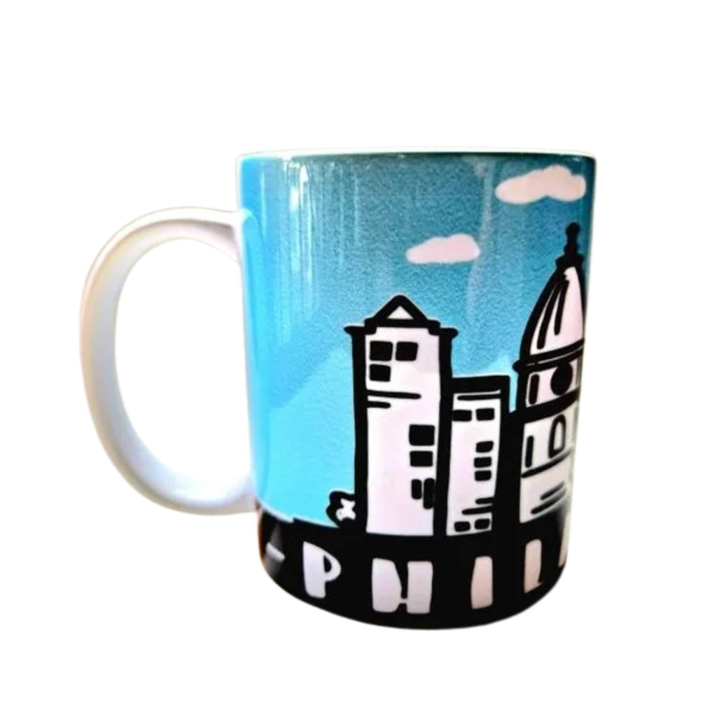 Philadelphia Skyline Ceramic Coffee Mug - Coffee Quips Custom Drinkware