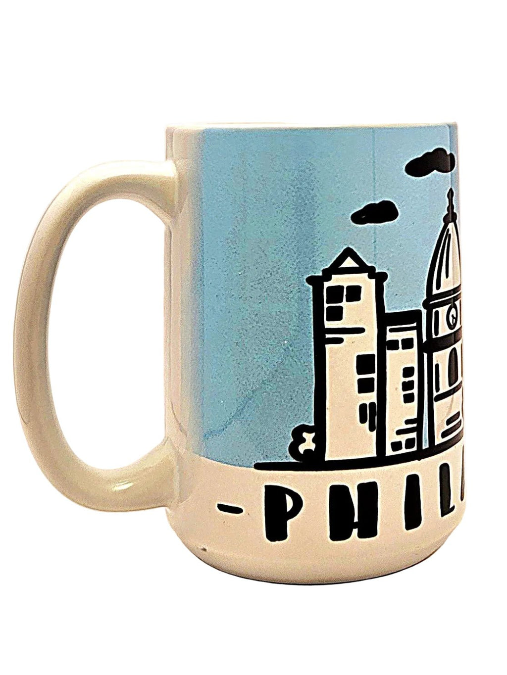Philadelphia Souvenir Mug - 15oz Ceramic Travel Keepsake - Coffee Quips Custom Drinkware