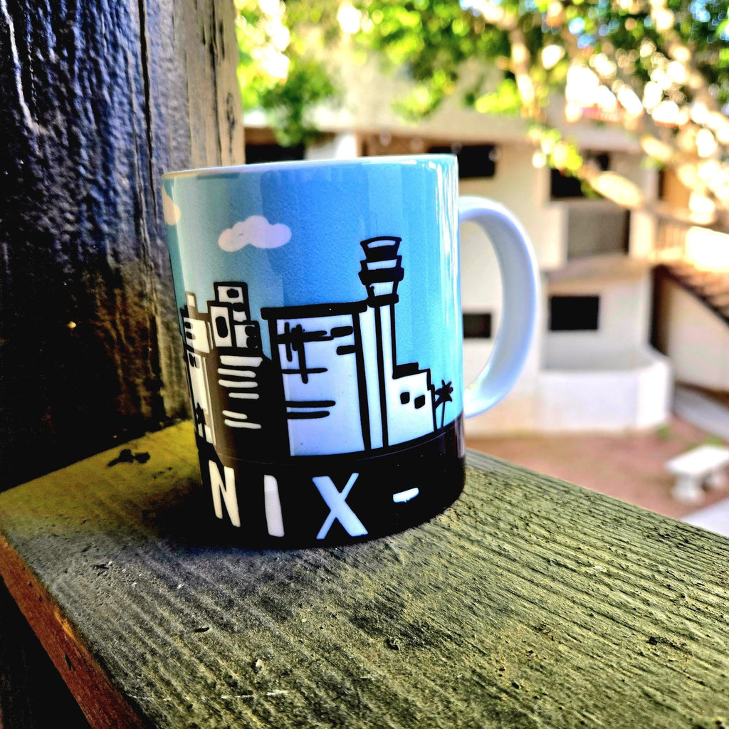 Phoenix Skyline Souvenir Ceramic Coffee Mug - Coffee Quips Custom Drinkware