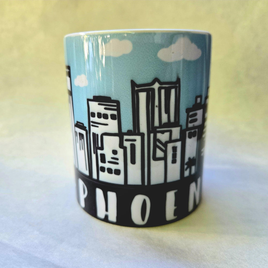 Phoenix Skyline Souvenir Ceramic Coffee Mug - Coffee Quips Custom Drinkware