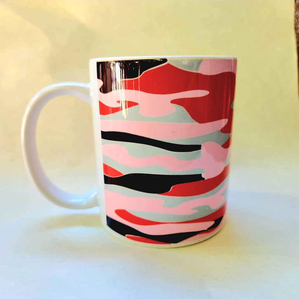 Pink Camo Coffee Mug: Crafted Ceramic Design - Coffee Quips Custom Drinkware