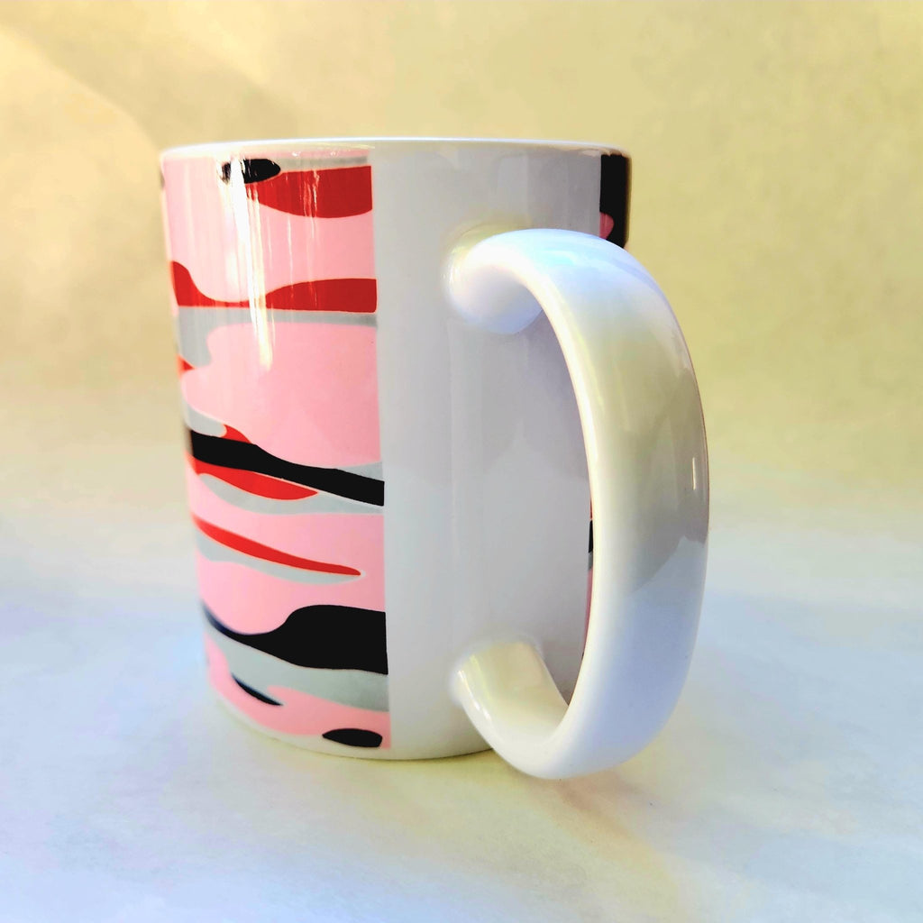 Pink Camo Coffee Mug: Crafted Ceramic Design - Coffee Quips Custom Drinkware
