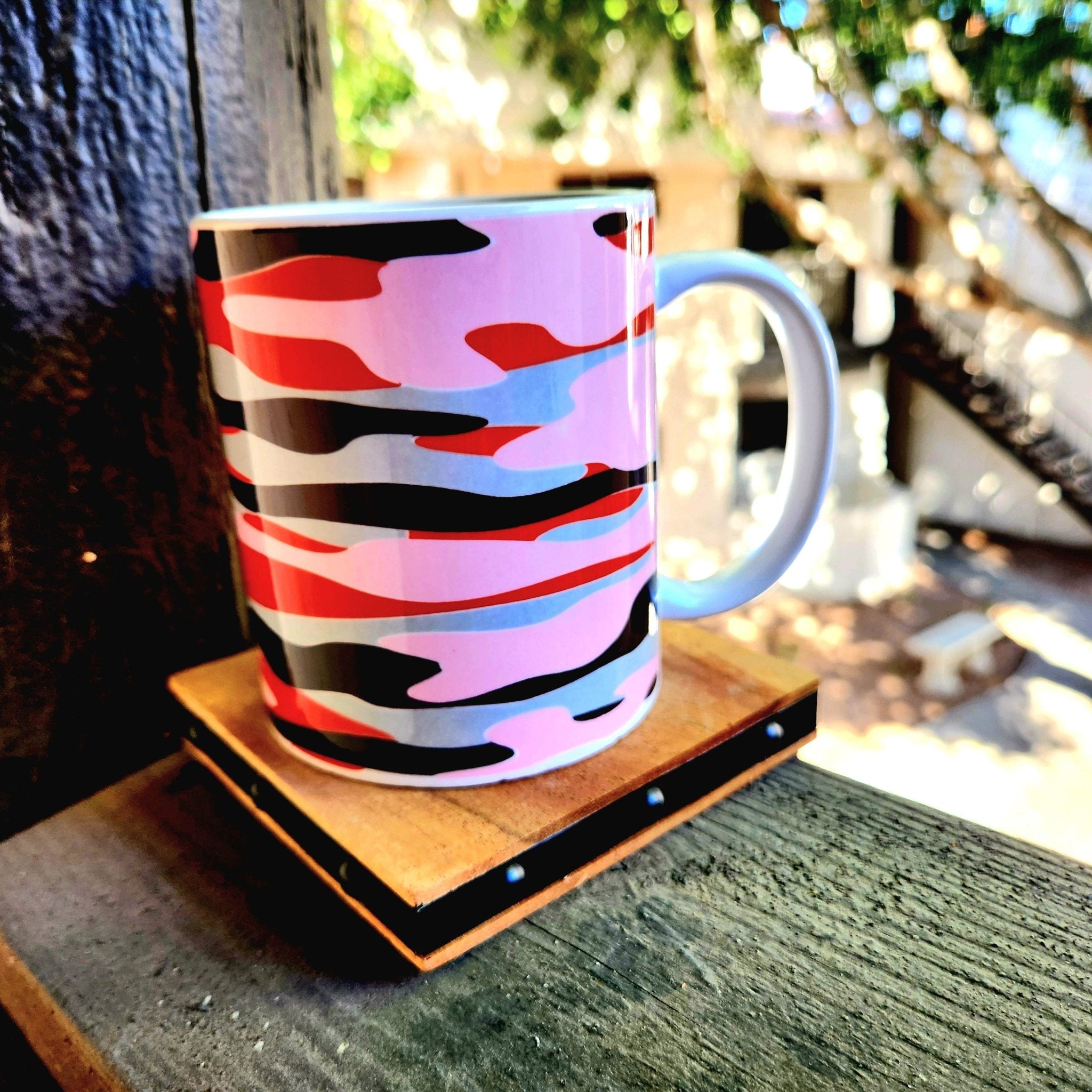 Pink Camo Coffee Mug: Crafted Ceramic Design - Coffee Quips Custom Drinkware
