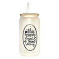 Princess Doesn't Need Saving Glass Can Tumbler: Coffee Quips Crafted - Coffee Quips Custom Drinkware