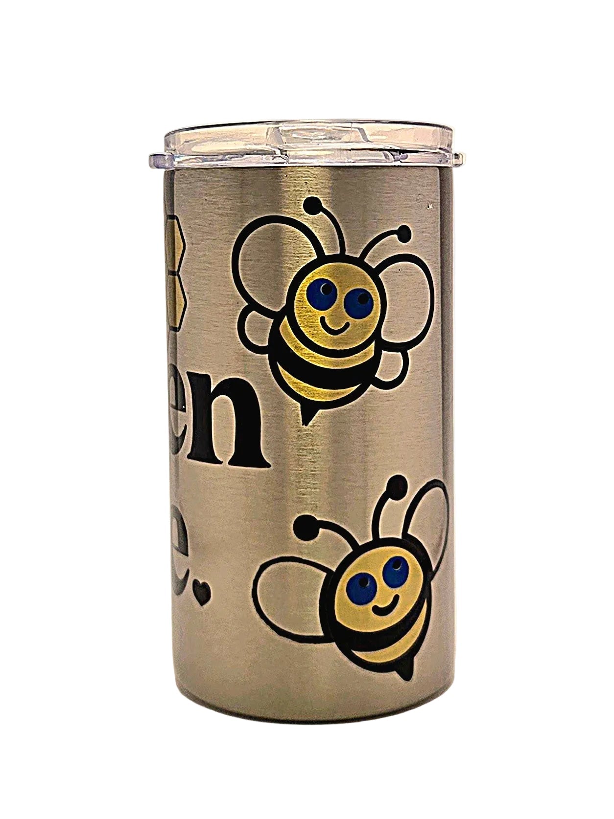 Queen Bee Grow With Me little queen 12oz Stainless Tumbler BPA free dual lid - Coffee Quips Custom Drinkware