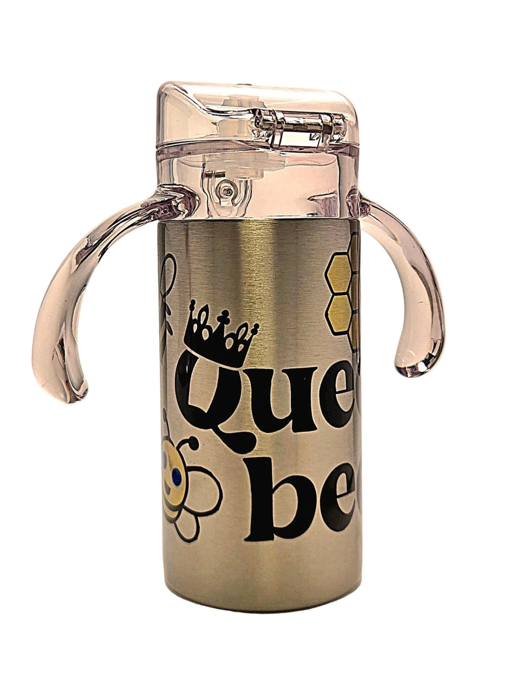 Queen Bee Grow With Me little queen 12oz Stainless Tumbler BPA free dual lid - Coffee Quips Custom Drinkware