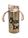 Queen Bee Grow With Me little queen 12oz Stainless Tumbler BPA free dual lid - Coffee Quips Custom Drinkware