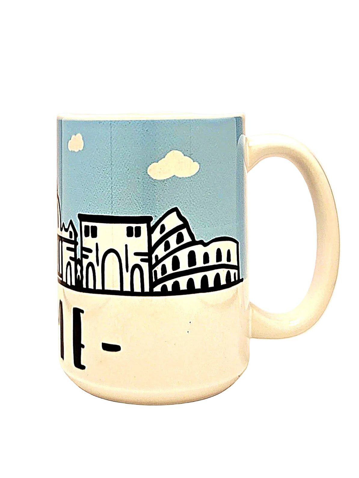 Rome Souvenir Mug - 15oz Ceramic Travel Keepsake - Coffee Quips Custom Drinkware