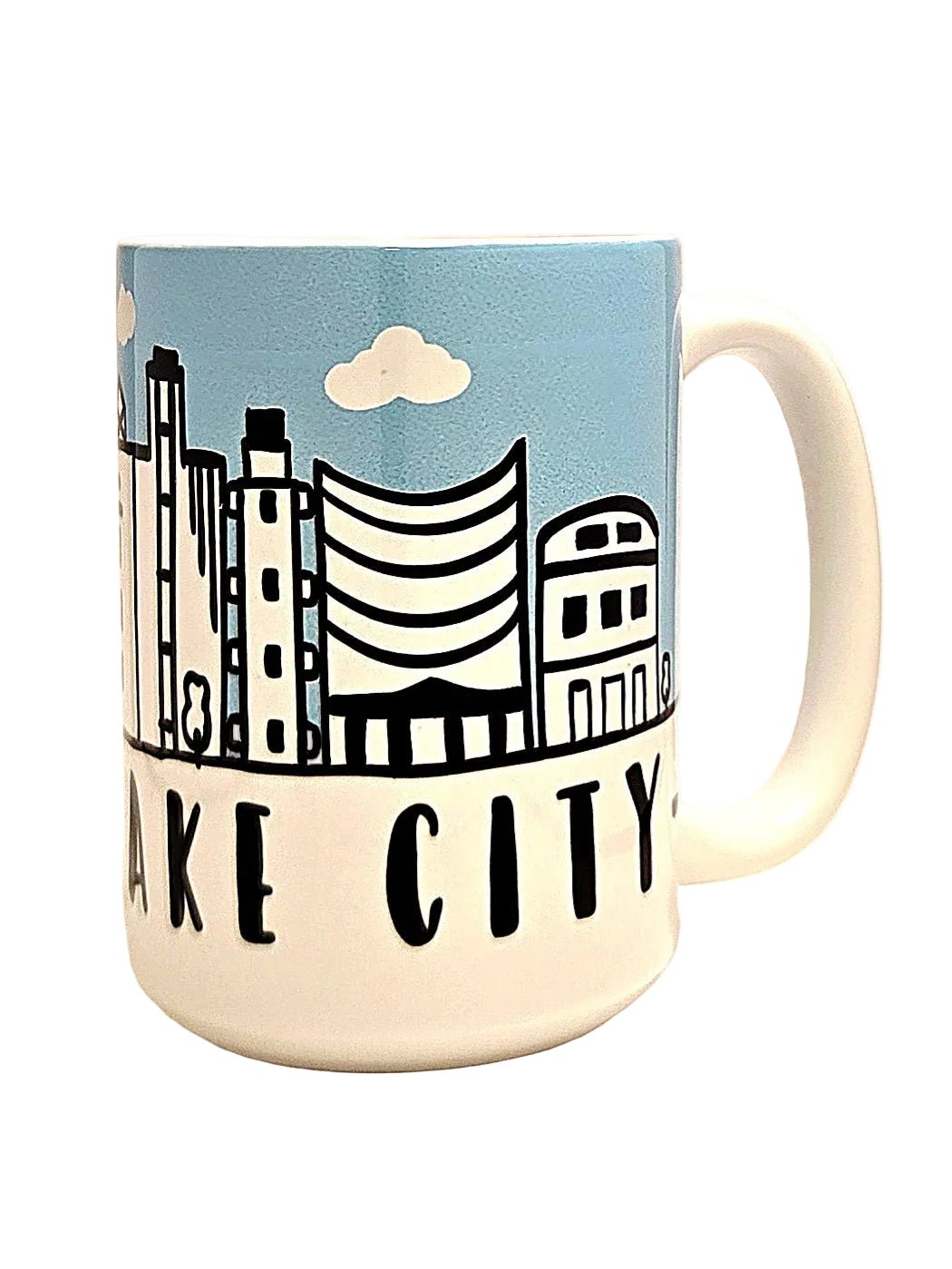 Salt Lake City Souvenir 15oz Ceramic Coffee Mug - Coffee Quips Custom Drinkware