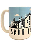 Salt Lake City Souvenir 15oz Ceramic Coffee Mug - Coffee Quips Custom Drinkware