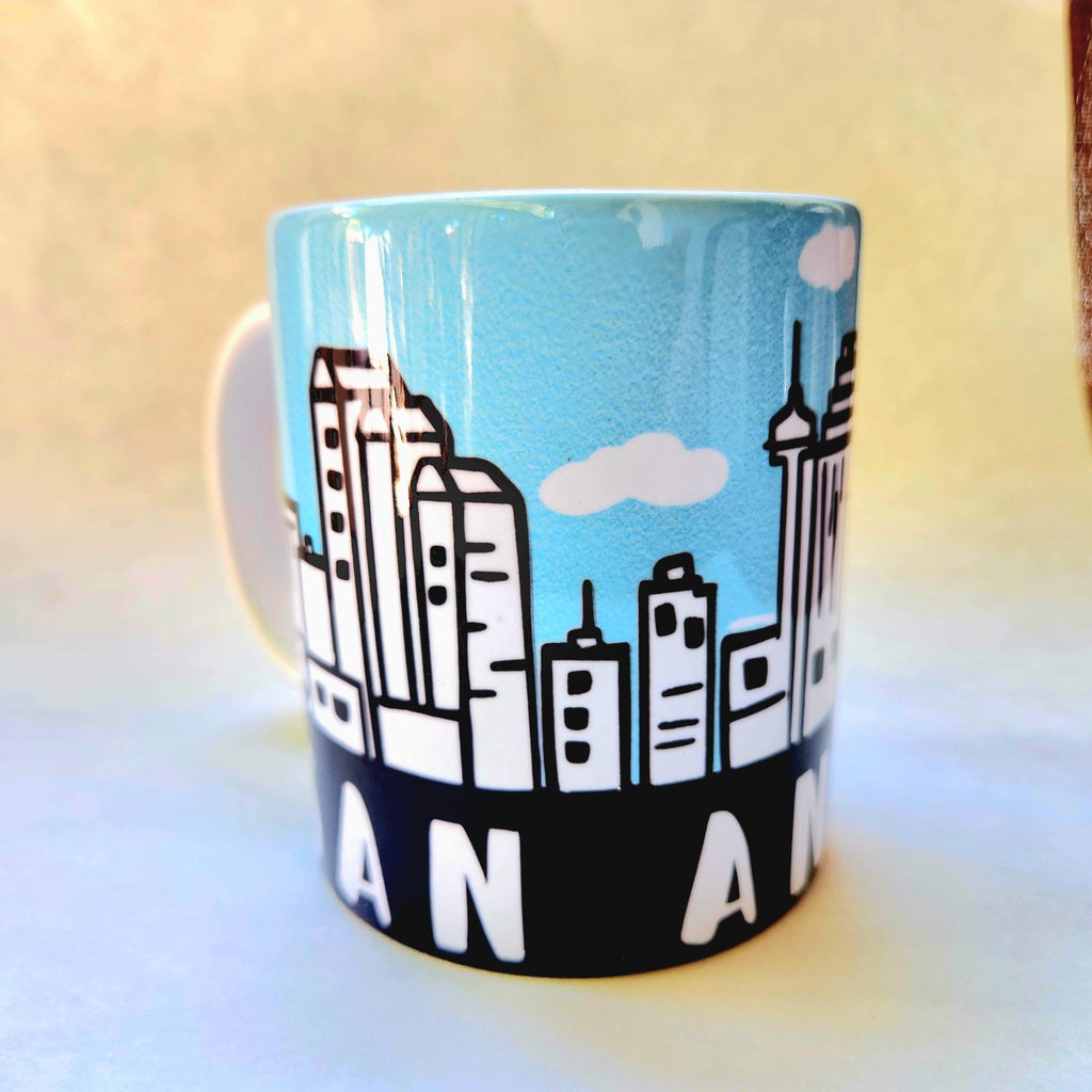 San Antonio Skyline Coffee Mug: Crafted Ceramic Souvenir - Coffee Quips Custom Drinkware