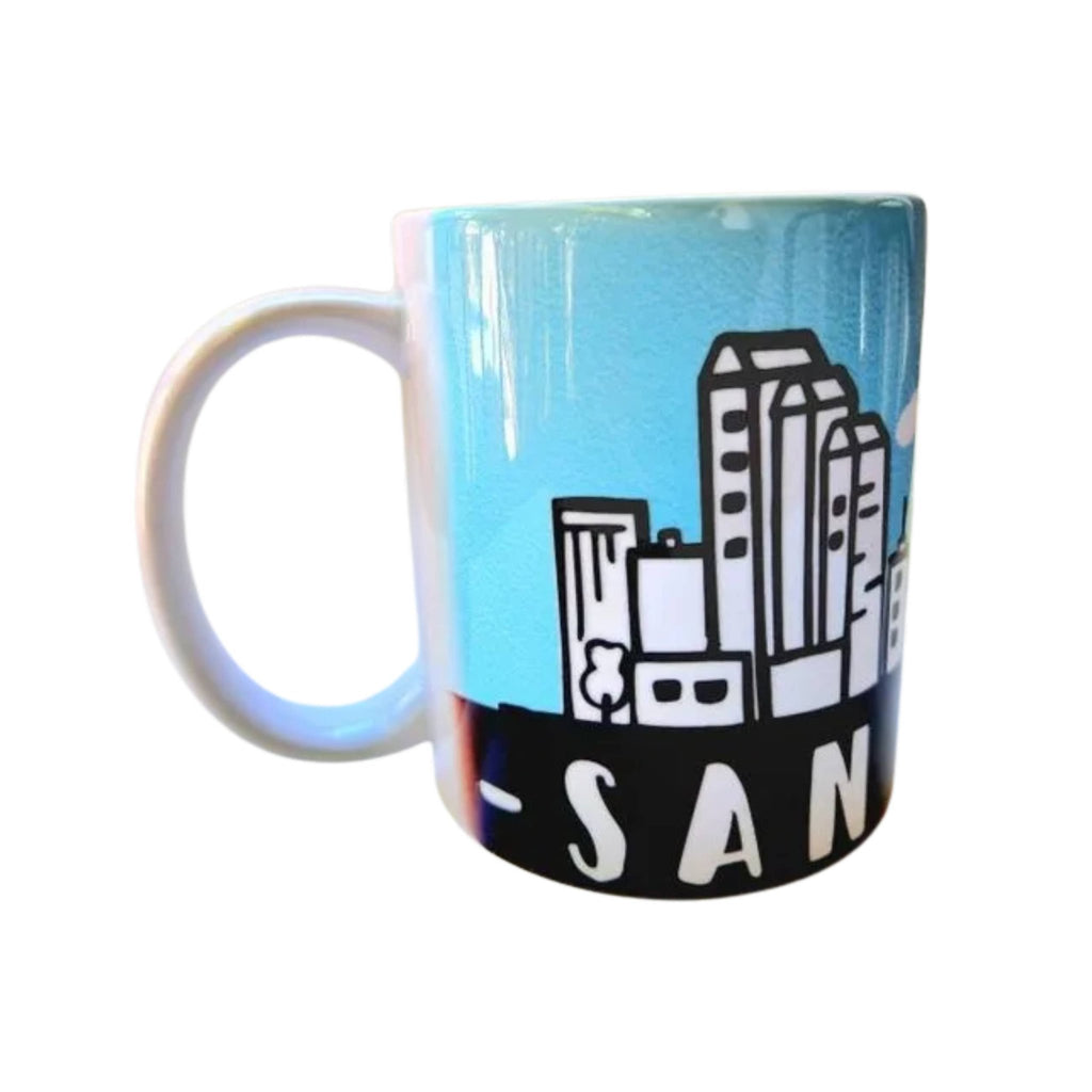 San Antonio Skyline Coffee Mug: Crafted Ceramic Souvenir - Coffee Quips Custom Drinkware