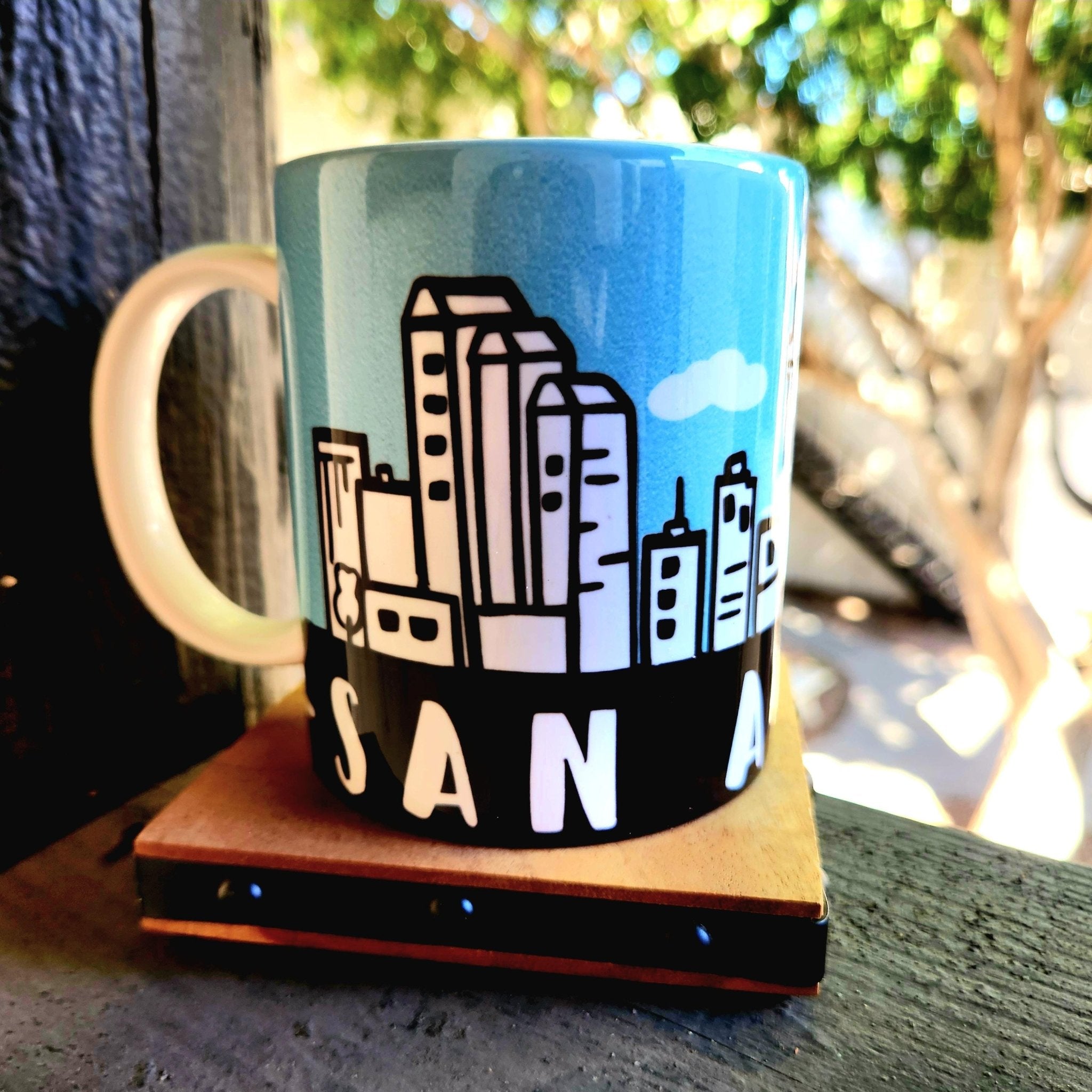 San Antonio Skyline Coffee Mug: Crafted Ceramic Souvenir - Coffee Quips Custom Drinkware