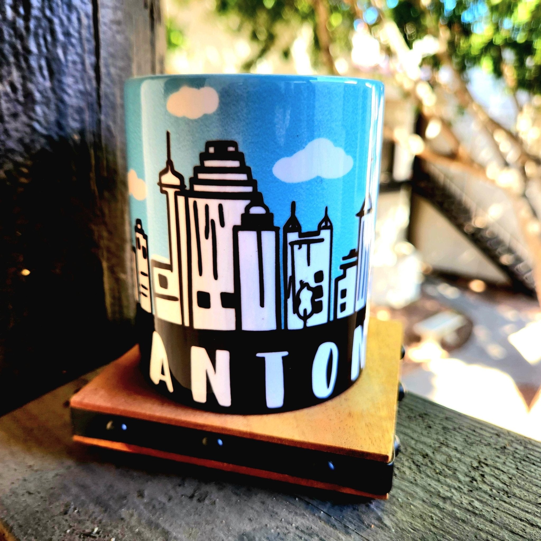 San Antonio Skyline Coffee Mug: Crafted Ceramic Souvenir - Coffee Quips Custom Drinkware