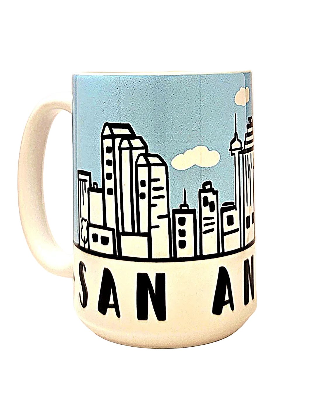 San Antonio Souvenir Mug - 15oz Ceramic Skyline Travel Keepsake - Coffee Quips Custom Drinkware