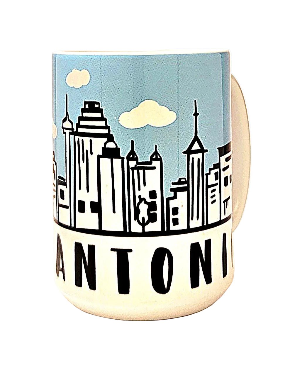 San Antonio Souvenir Mug - 15oz Ceramic Skyline Travel Keepsake - Coffee Quips Custom Drinkware