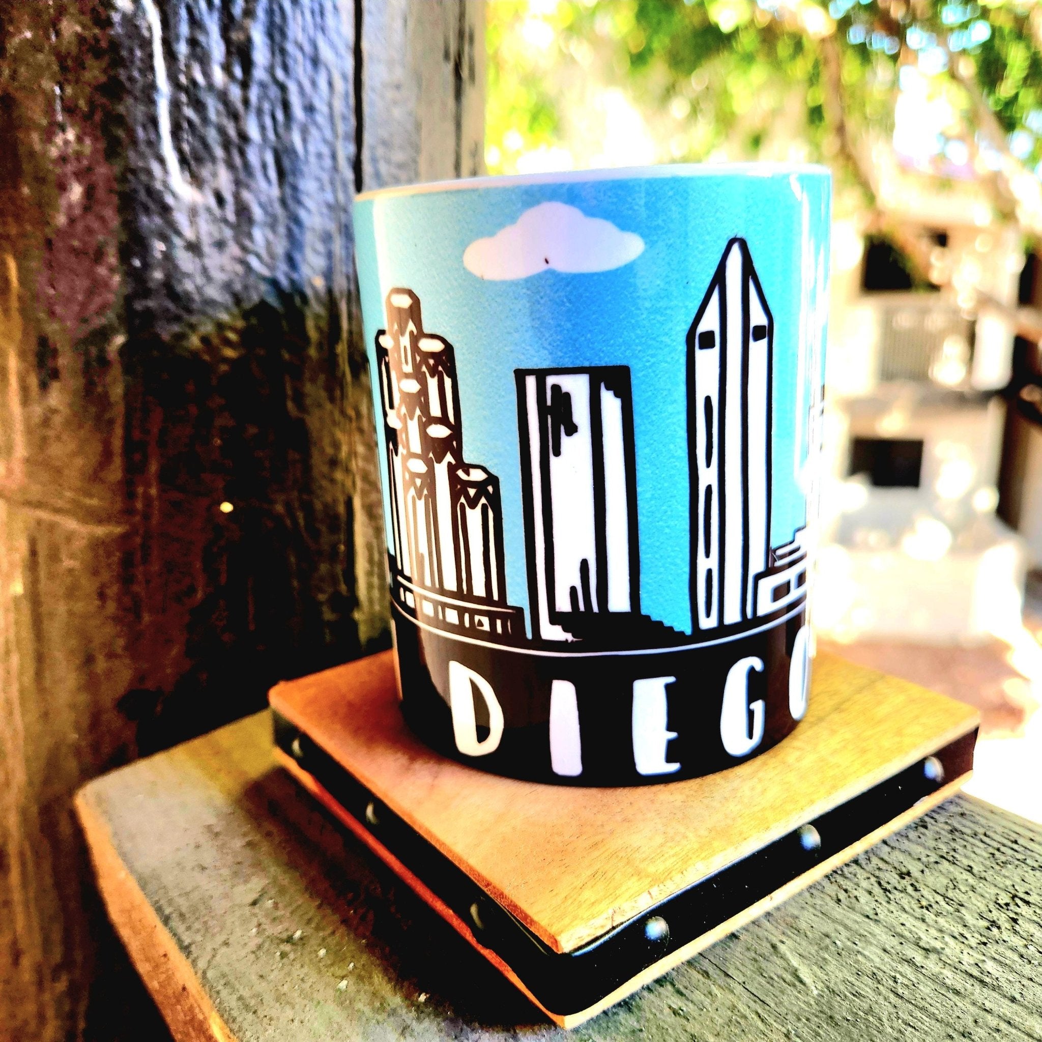 San Diego Skyline Coffee Mug: Crafted Ceramic Souvenir - Coffee Quips Custom Drinkware