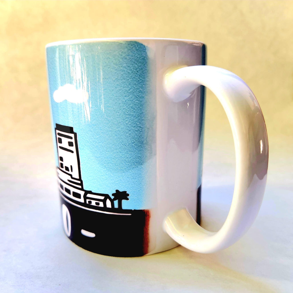 San Diego Skyline Coffee Mug: Crafted Ceramic Souvenir - Coffee Quips Custom Drinkware