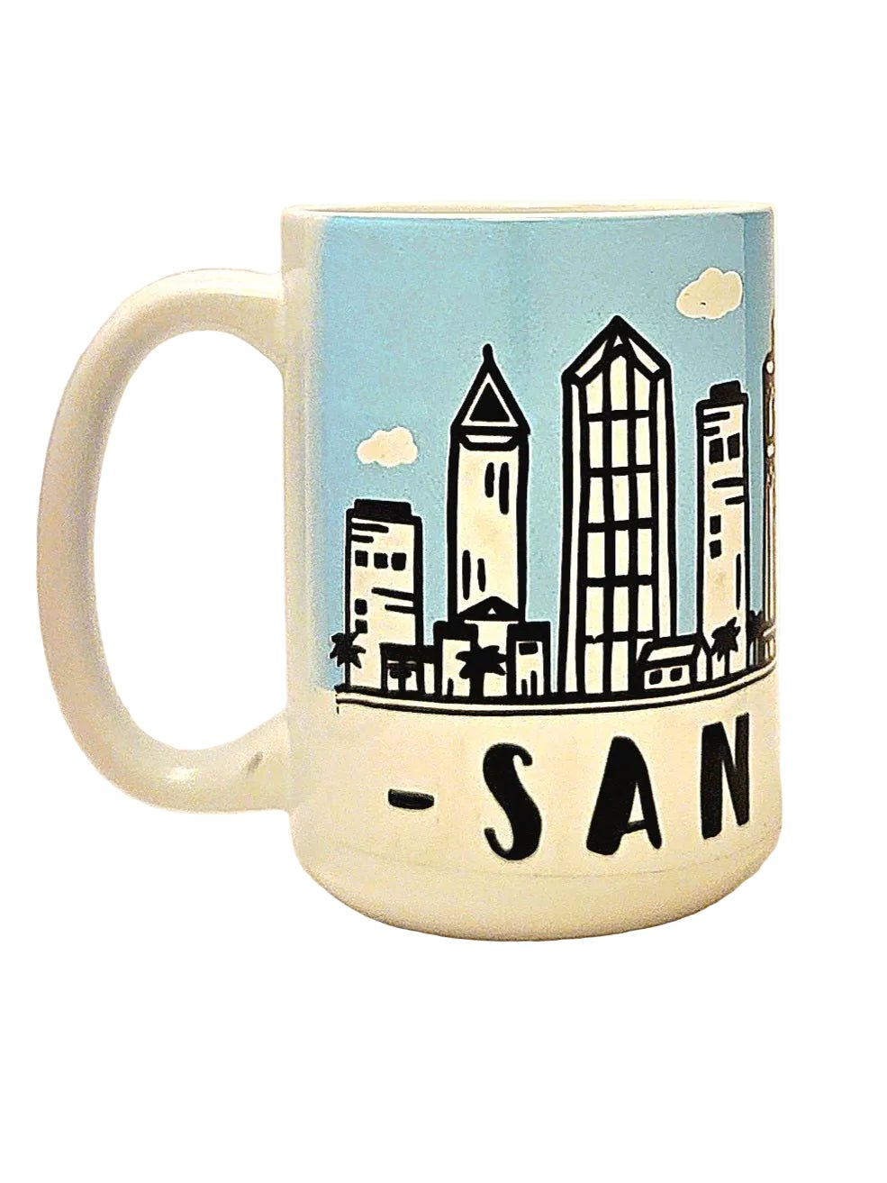 San Diego Souvenir Mug - 15oz Ceramic Travel Keepsake - Coffee Quips Custom Drinkware