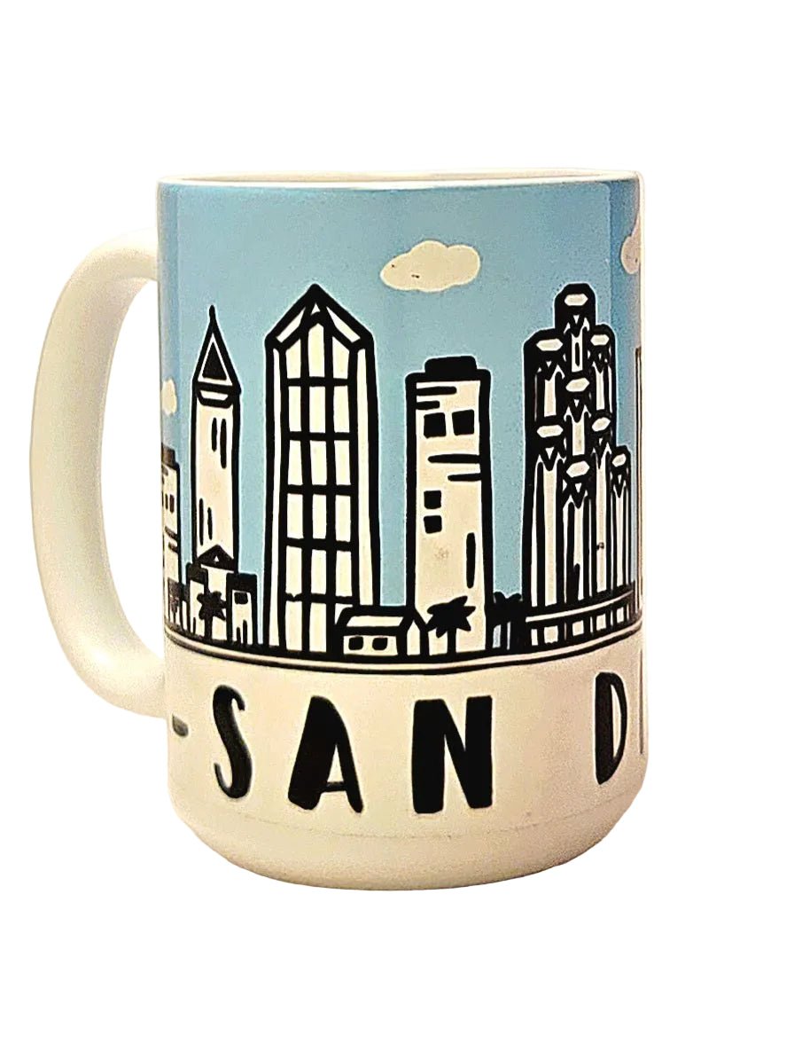 San Diego Souvenir Mug - 15oz Ceramic Travel Keepsake - Coffee Quips Custom Drinkware
