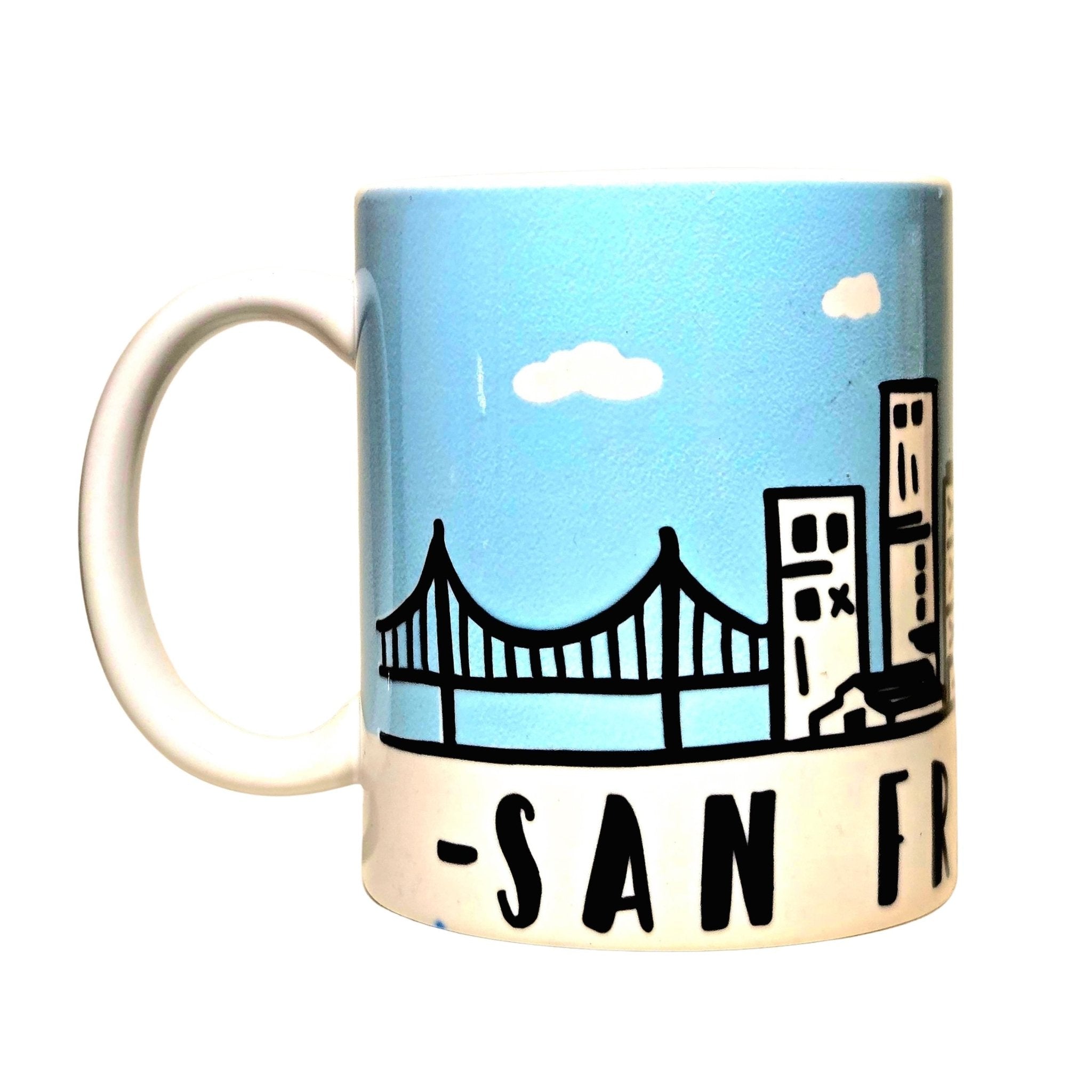 San Francisco Souvenir Skyline Coffee Mug: Coffee Quips Custom Drinkware