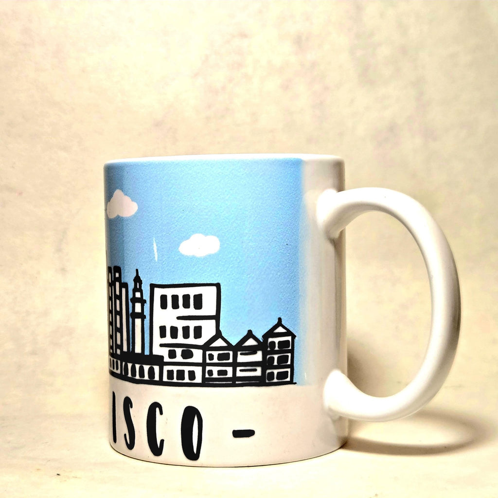 San Francisco Souvenir Skyline Coffee Mug: Coffee Quips Custom Drinkware