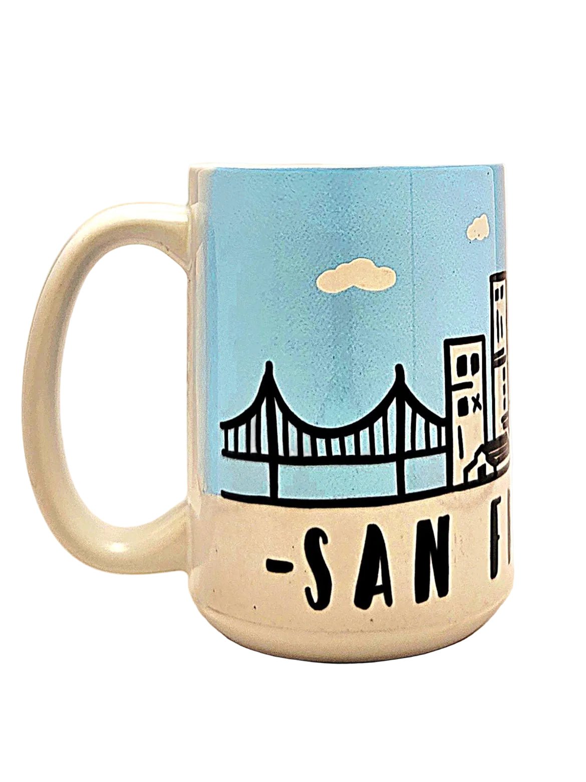 San Francisco Souvenir Skyline 15oz Ceramic Coffee Mug - Coffee Quips Custom Drinkware