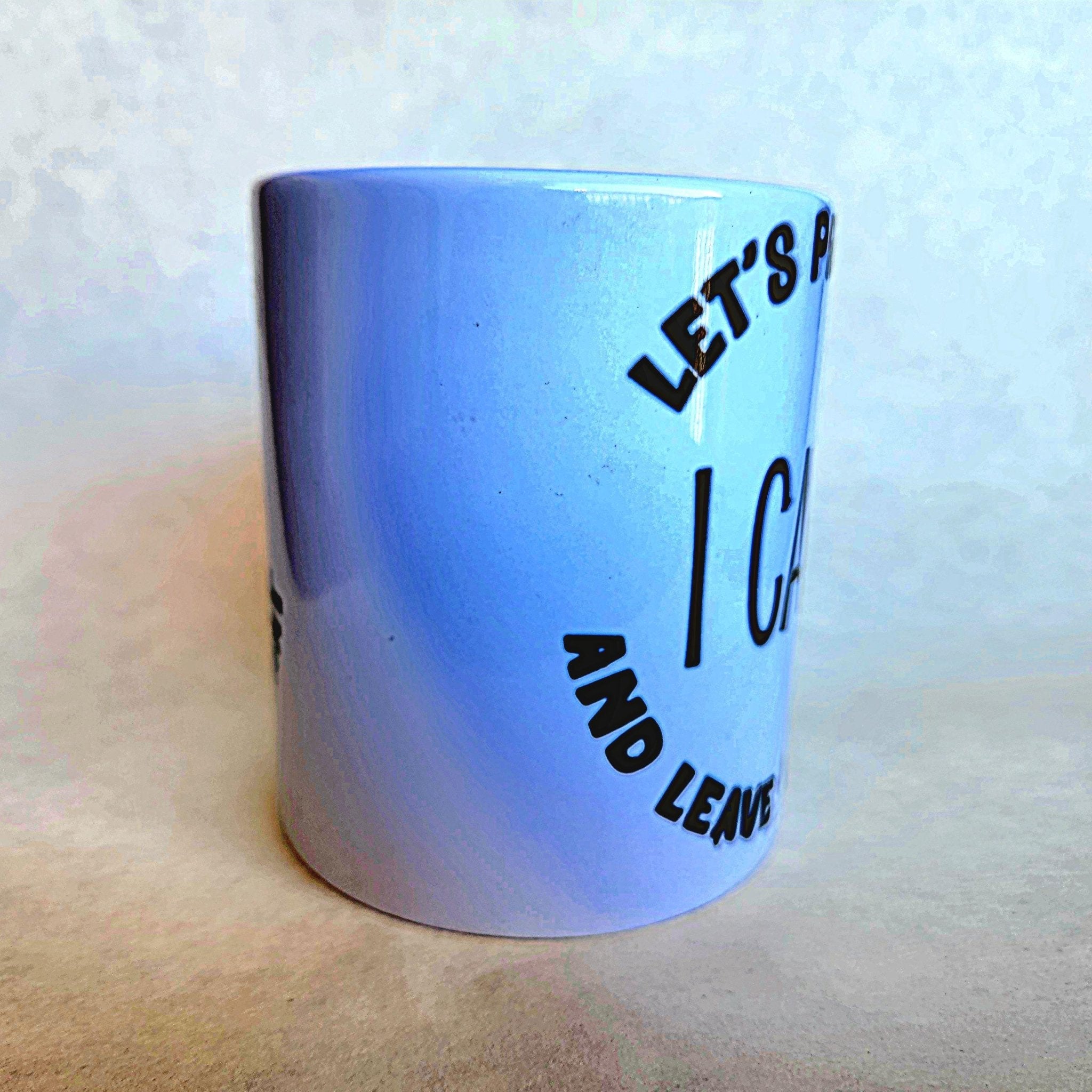 Sarcastic Coffee Mug: "Let's Pretend I Care" Ceramic Quip - Coffee Quips Custom Drinkware