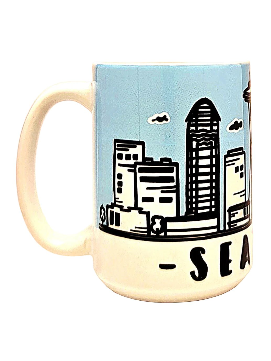 Seattle Souvenir Mug - 15oz Ceramic Travel Keepsake - Coffee Quips Custom Drinkware
