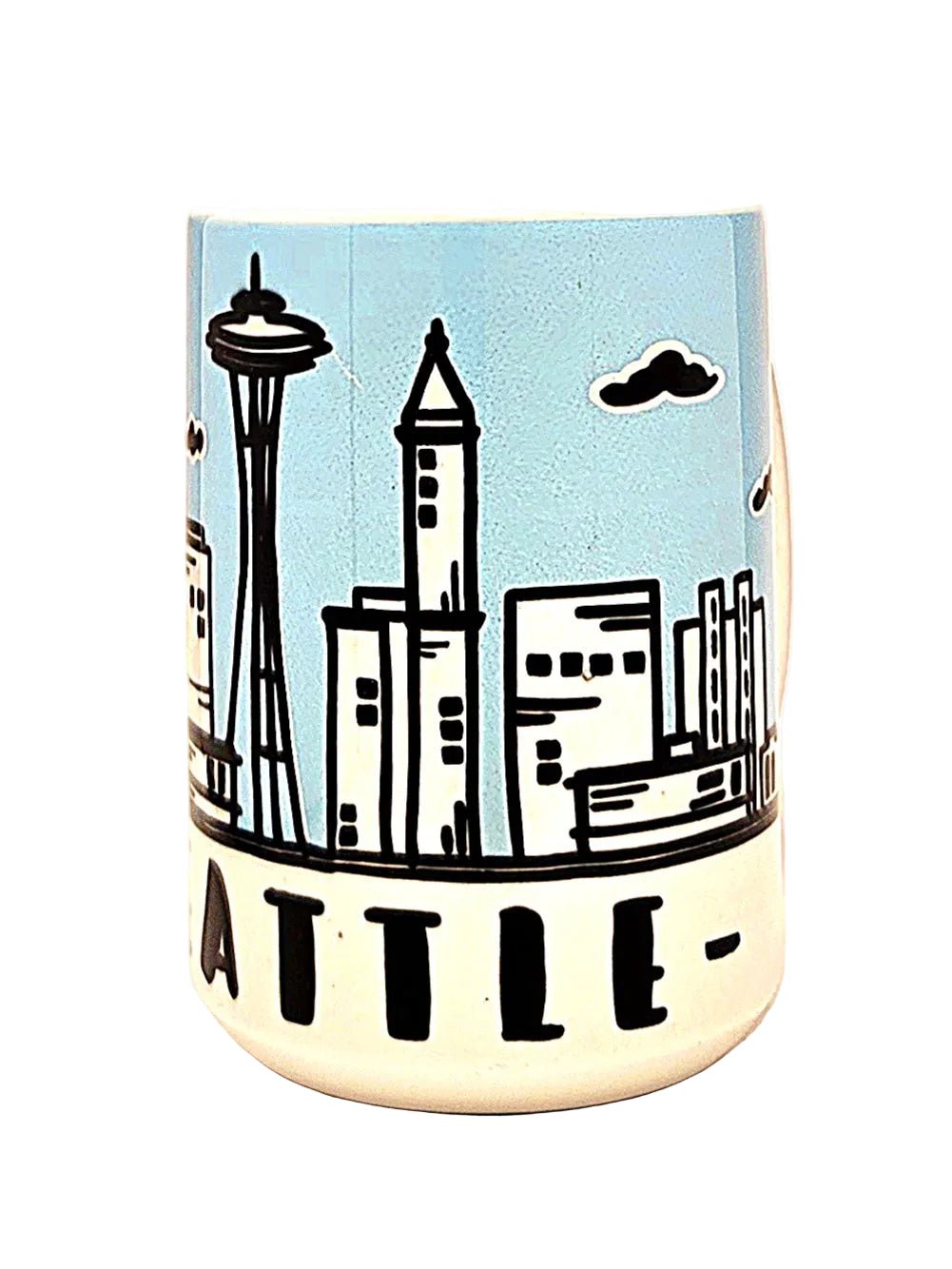 Seattle Souvenir Mug - 15oz Ceramic Travel Keepsake - Coffee Quips Custom Drinkware