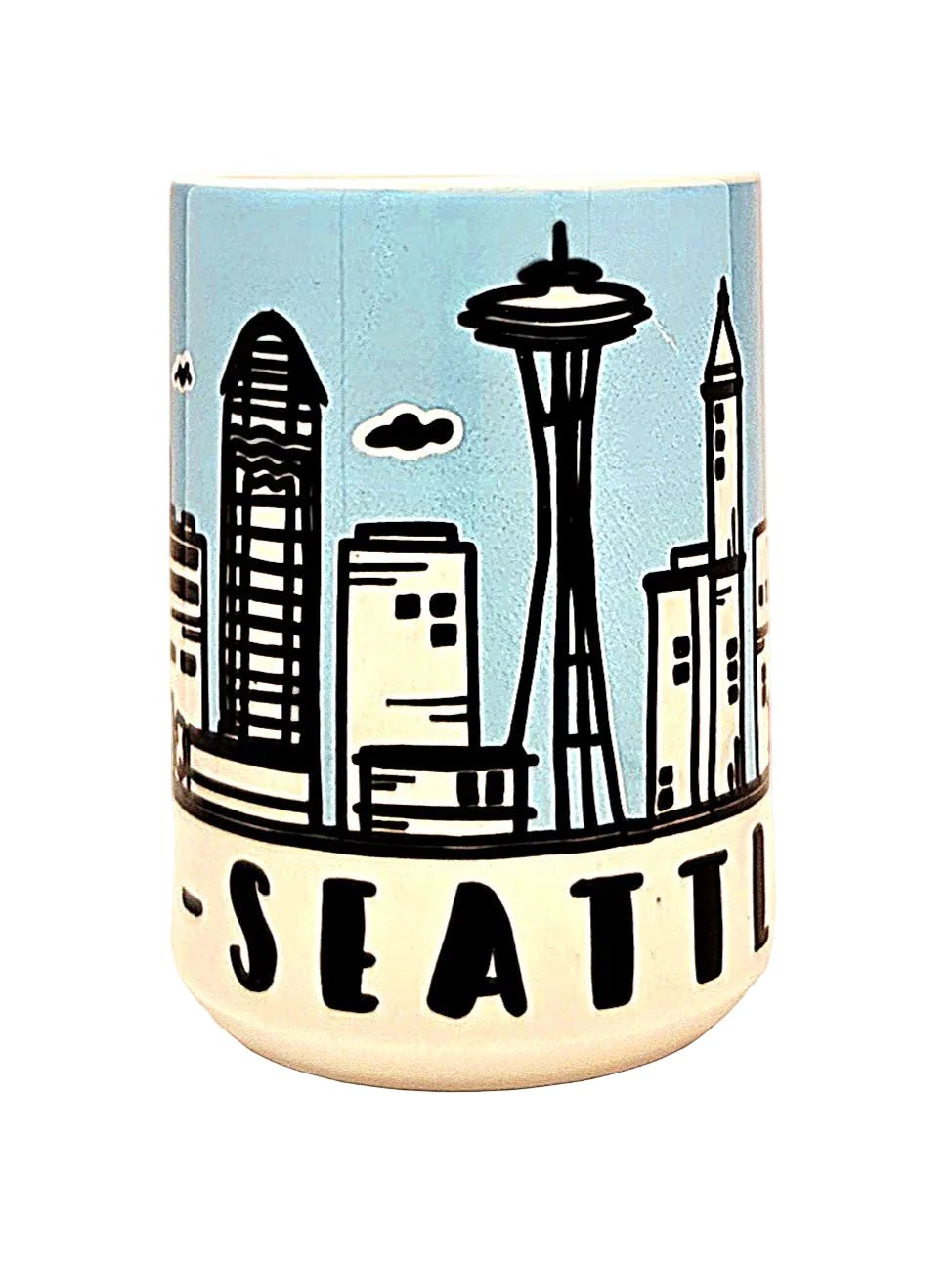 Seattle Souvenir Mug - 15oz Ceramic Travel Keepsake - Coffee Quips Custom Drinkware
