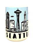 Seattle Souvenir Mug - 15oz Ceramic Travel Keepsake - Coffee Quips Custom Drinkware